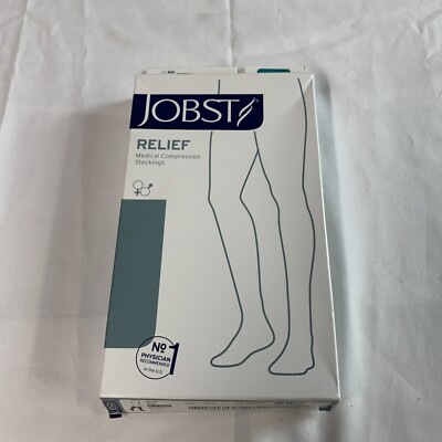 Jobst Relief Knee Highs 20-30 mmHg Medical Compression Stockings Black Socks