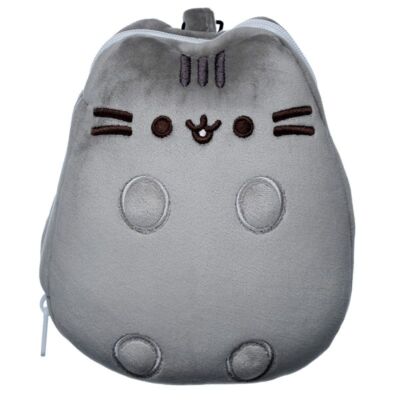 RELAXEAZZ PUSHEEN KATZE WEICHES PLÜSCHTIER REISEKISSEN & AUGENMASKE NEU MIT ETIKETT