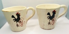 Ceramiche ll Nodo Rooster Mugs Made in Italy Set/2