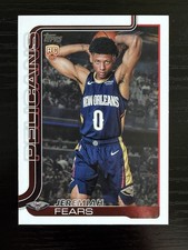 2025-26 Topps Flagship Basketball JEREMIAH FEARS Rookie Card RC #207 Pelicans