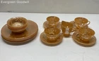 Vintage Anchor Hocking Peach Lustre Fire-King Ovenware 4 Place Set Tableware