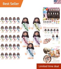 Durable 25 Pcs Rubber Mini Jesus Figures - Perfect for Religious Celebrations