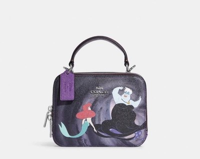 最終価格！coach×Disney ハンドバッグ　8/17追記あり NWT COACH Disney Limited Edition Leather Box Crossbody Purse With