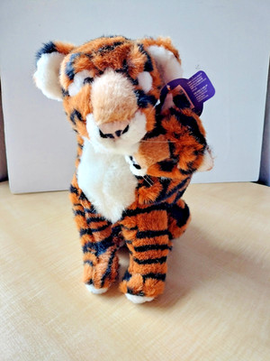 Kuddle Me Toys 1999 Jungle Tiger w/ Baby Cub Animal Plush Polyester - 12''