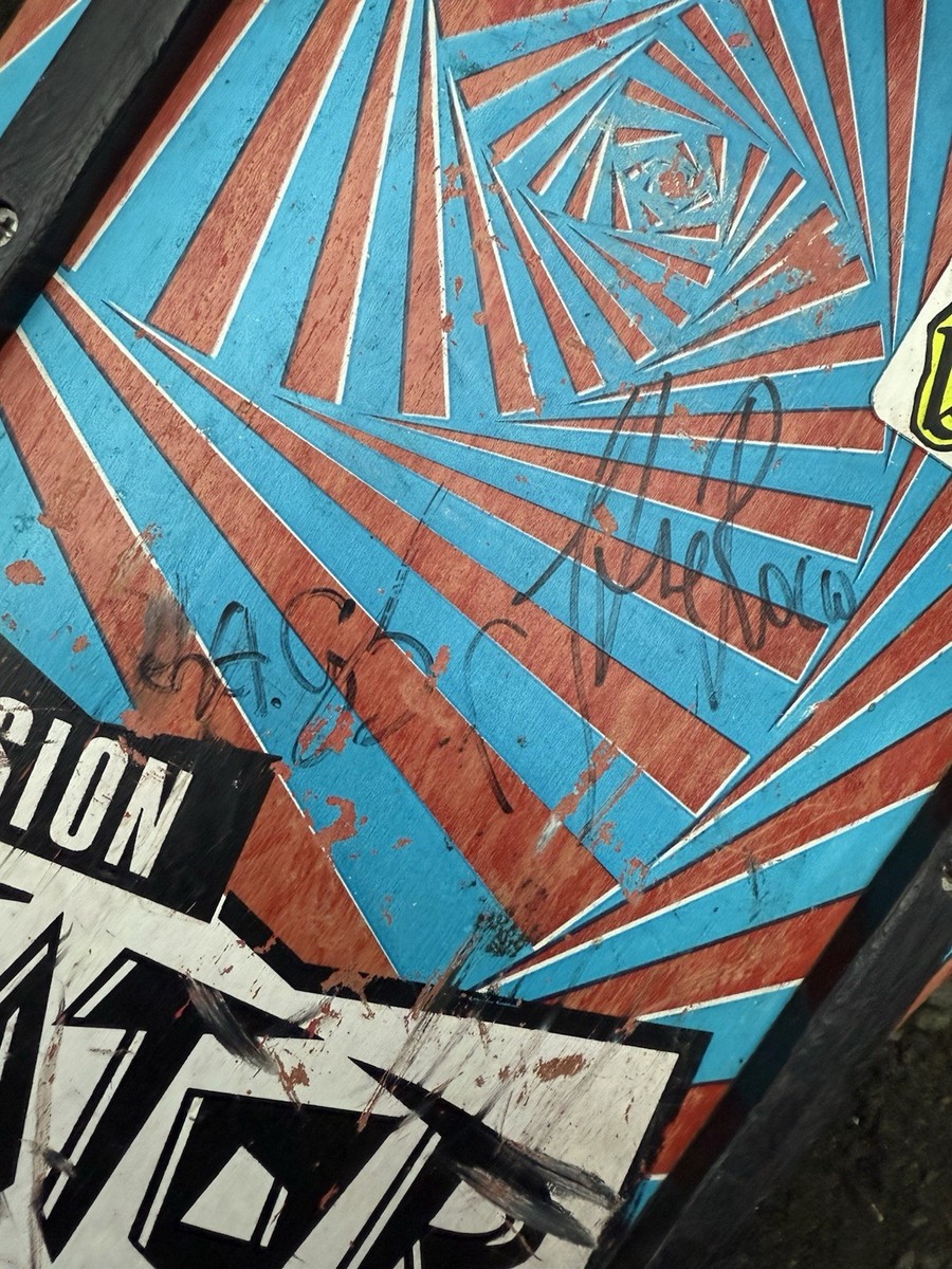 VTG 1980s Vision Gator Mark Rogowski PRO MODEL Skateboard *SIGNED