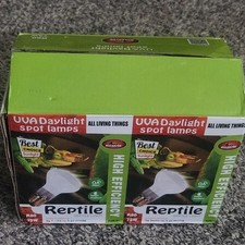 MCLANZOO 2 Pack 75W Reptile High Efficiency Lightbulbs UVA Daylight R80