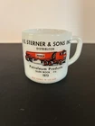 VTG Federal Milk Glass Advertising Mug H.E. Sterner & Sons 1973 USA