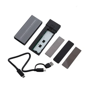 10Gbps Mobile SSD Adaptateur de boîtier Multi-fonctionnel USB Hub Design Noir