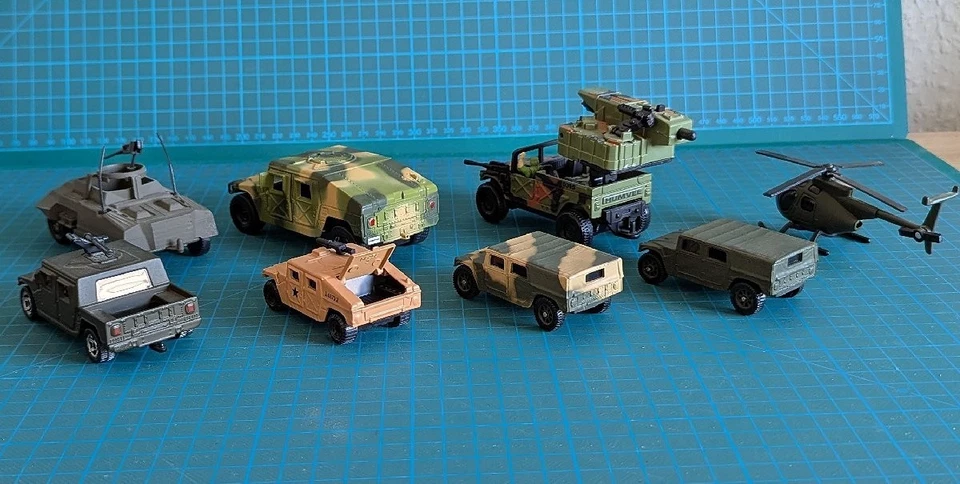 Diecast Konvulut Hummer / HUMVEE & M20 Armored Utility Car & Hughes OH-6 - Bild 4 von 4
