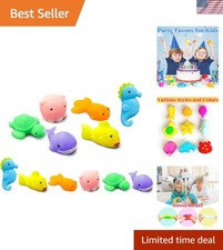6 Pcs Kawaii Sea Animal Mochi Squishy Toys - Perfect Kids Party Favors