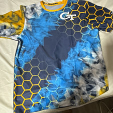 Georgia Tech GT RoboJackets Bots Graphic Logo Tee Men's M Polyester Crew