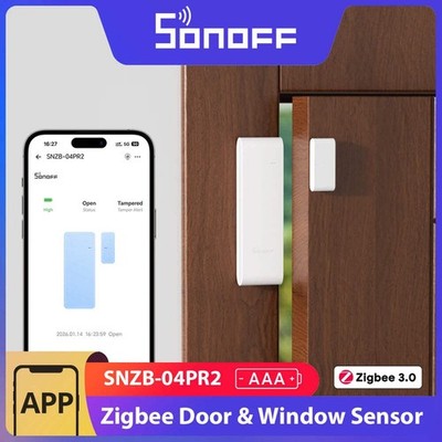 SONOFF SNZB-04PR2 SenseGuard DW Gen2 Zigbee Tür-/Fenstersensor Aktive Sicherheit mit