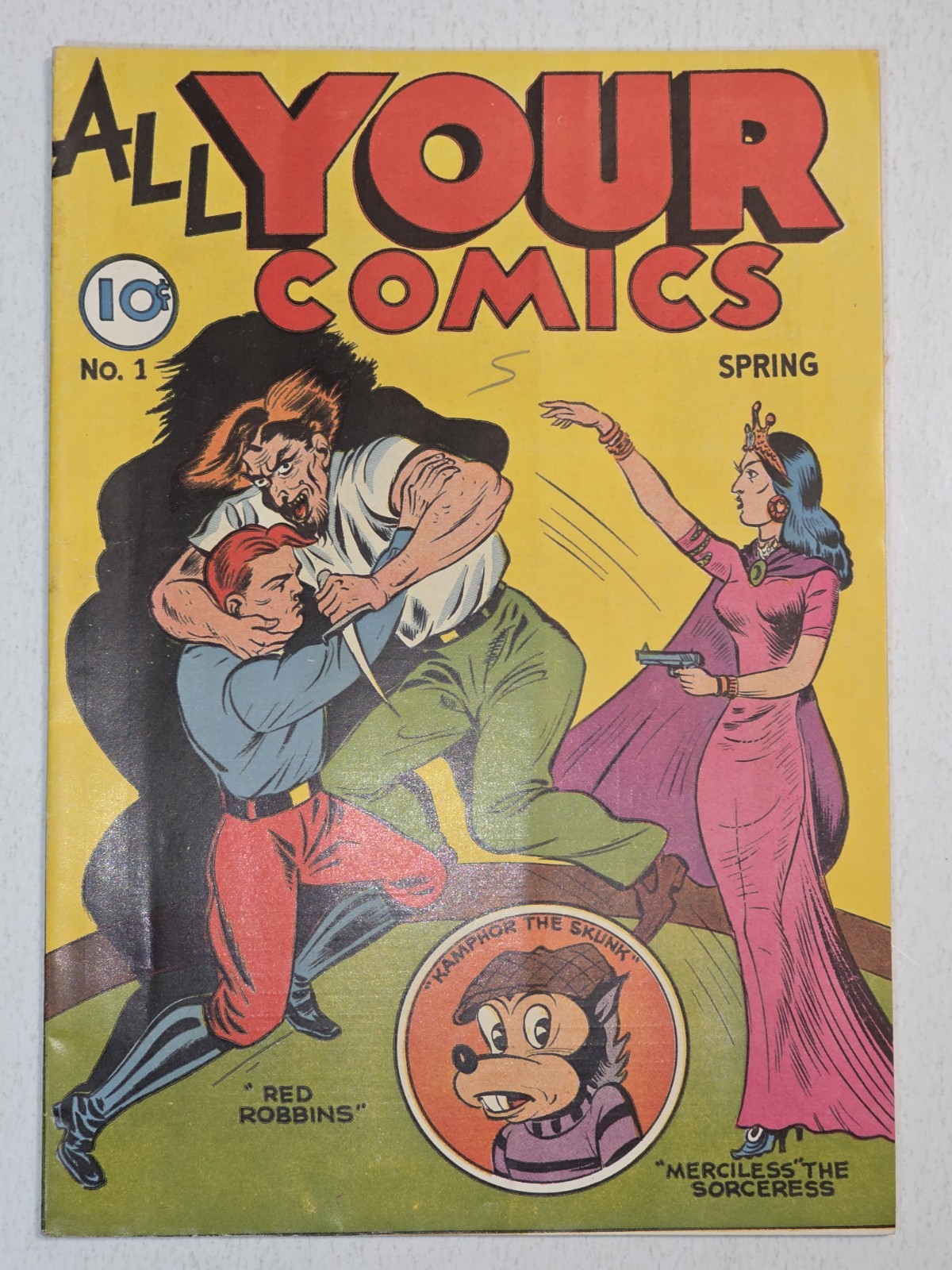 All Your Comics #1 FN/VF RED Robbins 1946 Pre-Code Golden Age High Grade