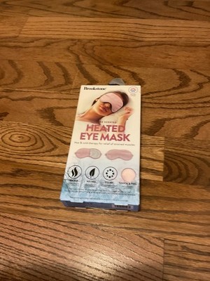 Brookstone Thera-Spa Heated Relief Eye Mask for Stress Hot & Cold .  Pink