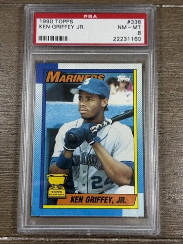 1990 Topps Ken Griffey Jr #336 Seattle Mariners PSA 8
