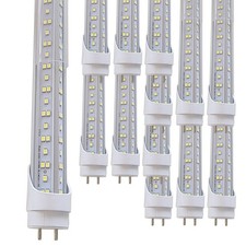 T8 4FT G13 Bi Pin Led Tube Light Bulbs 72W T12 4Foot 2 Pin Led Shop Light 6500K