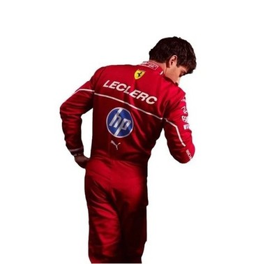 Customized Go Kart Race 2025 Charles Leclerc Ferrari Racing Suit CIK/FIA Level 2