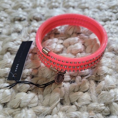 Marc By Marc Jacobs Slinky Knockout Pink Hot Pink Zirconia Bracelet NEW Style M5
