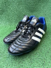 Adidas Goletto IV TRX FG  Black White Blue Soccer Cleats Size 11.5 G14054