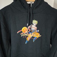 Primitive x Dragon Ball Z Men's Hoodie Sweatshirt Size S Black Super Saiyan Goku