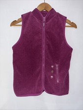 Oshkosh Genuine Girl Purple Fleece Zip Up Vest Size L