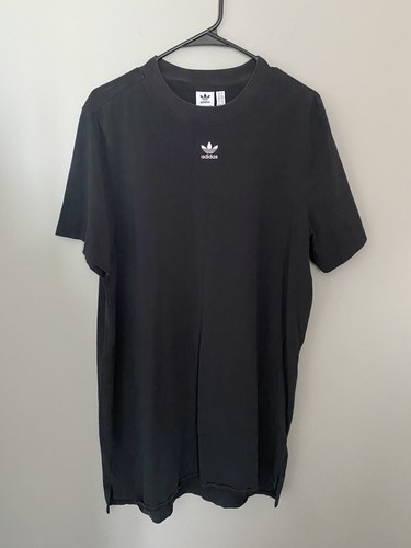 Adidas Originals Women’s Trefoil Casual Loose Oversize Black Dress Size Large 