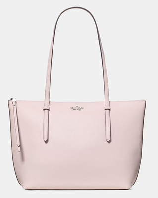 Kate Spade All Day Large Tote Shimmer Pink Leather Bag KO140 NWT