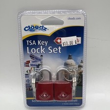 Brand NEW Cloudz 2 luggage locks with 4 keys TSA Key