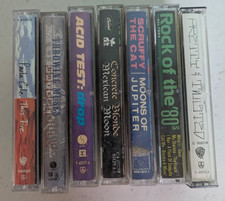 Rock Cassette Tapes Various Artists Vintage Lot of 7