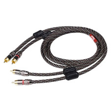 HIFI Stereo RCA Audio Cable 6N OFC Male to Male 2RCA to 2RCA Audio Cable with Go