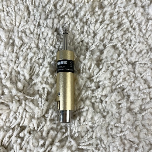 Shure A85F - XLR Female to 1/4-inch Male Line Matching Transformer Tested