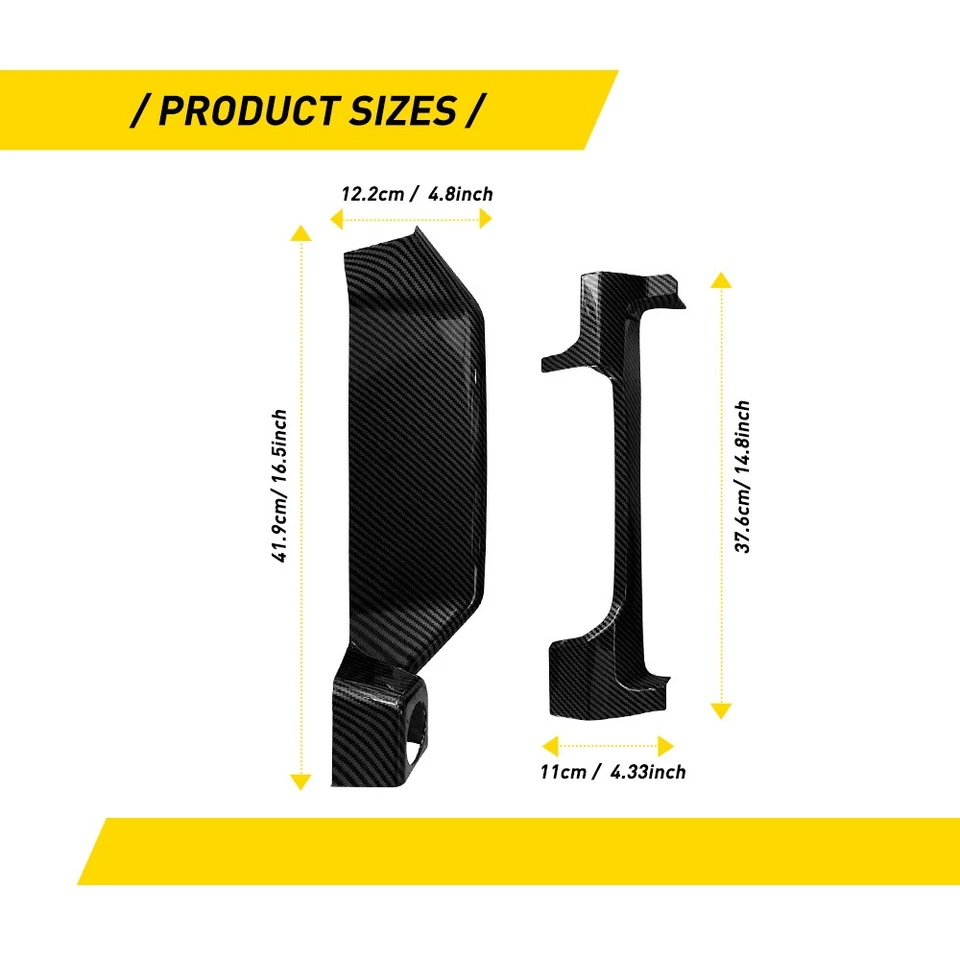 Se adapta a Toyota Tacoma 2024 2025 2026 tablero interior de fibra de carbono panel embellecedor Foto 4 de 4