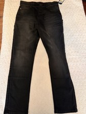 Tommy Hilfiger Boys 14 28/28.5 Black Jeans Wrecker NWT. 201