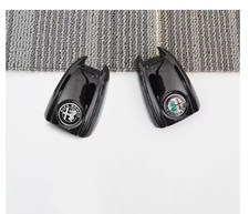 Guscio portachiavi di ricambio in NERO per Alfa logo nero argento 1pz
