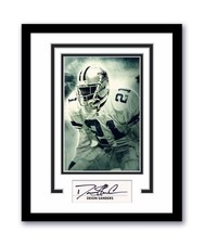 Deion Sanders Autographed Signed 11x14 Framed Photo Dallas Cowboys Football ACOA