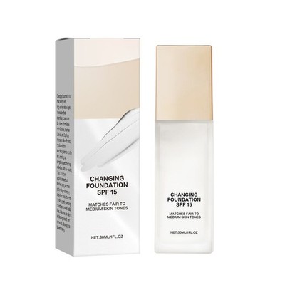 Color Changing Foundation for Mature Skin, Lightweight Concealer, All Skin Types