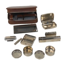 Vintage Men’s Grooming Shaving Travel Kit AS IS