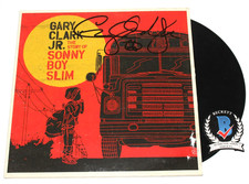 GARY CLARK JR. SIGNED THE STORY OF SONNY BOY SLIM ALBUM VINYL RECORD BECKETT COA