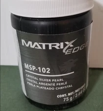 CRYSTAL SILVER PEARL  MATRIX-EDGE OEM #MSP-102  -75 GRAM POWDER