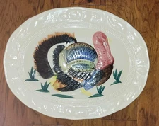 Vintage Ceramic Turkey Platter Made in Japan