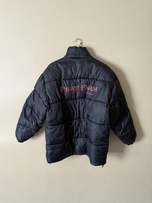 Vintage 90s Black and Red Big and Tall Size Large Phat Farm Puffer Mens Jacket