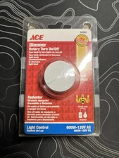 Ace Hardware Rotary Dimmer Wall Switch 34048 White Light Control