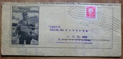 Germany Reich.Newspaper shipped with stamp perfin 1927 (A1)