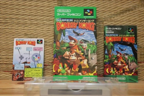 Super Donkey Kong 1 Complete Set! Nintendo Super Famicom SFC VG+!