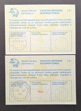 UPU international reply coupon, 1976, Gibraltar & Ireland, lot of 2