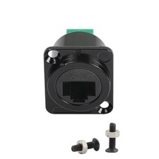 CAT6 RJ45 Industrial Panel Mount Connector Waterproof DType PCB Coupler