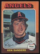 1975 Topps #366 Ken Sanders  California Angels