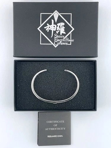 Final Fantasy VII Remake Shinra Company Silver 925 Bangle Bracelet Square Enix
