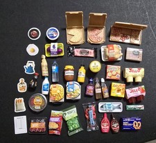 Mini Brands Fill The Fridge Magnets and Foods - 40 Piece LOT - No Duplicates