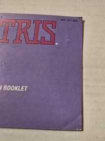 Tetris para Nintendo NES solo manual de instrucciones